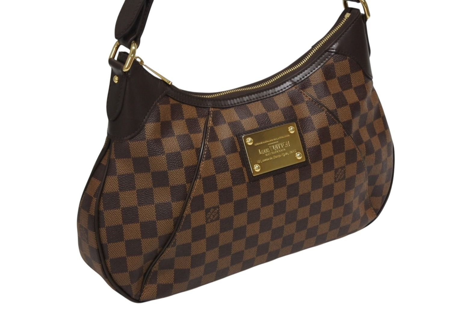 Louis Vuitton Handbag Bag Thames PM Damier Ebene Gold — view 4