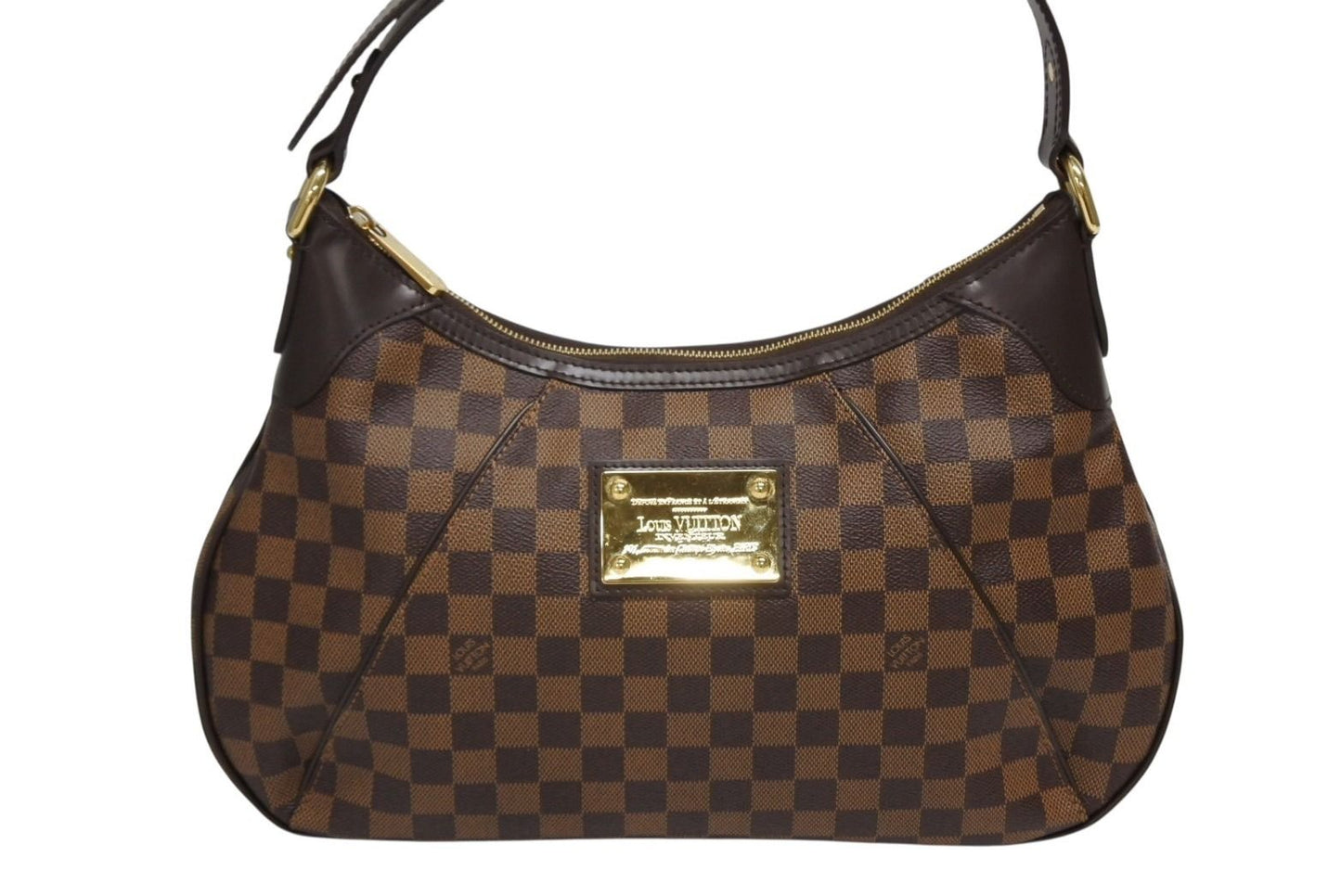 Louis Vuitton Handbag Bag Thames PM Damier Ebene Gold — view 2