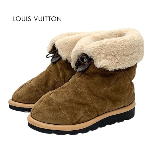 Louis Vuitton Pillow Line Monogram Boots Short Boots Ankle Boots Suede Mouton
