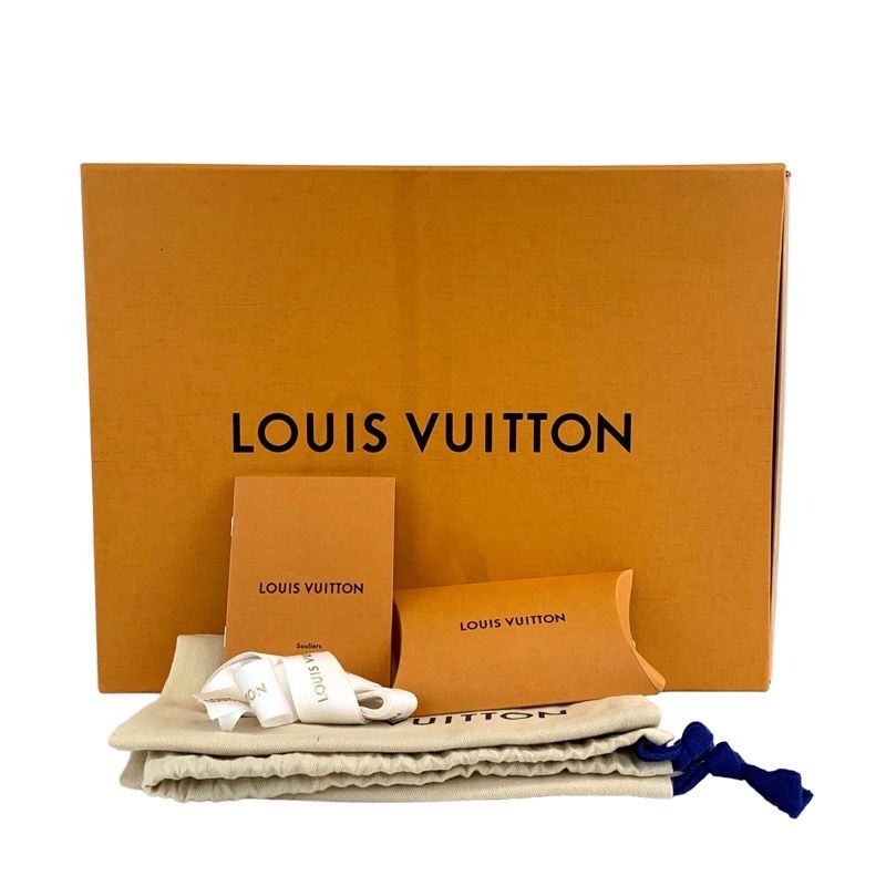 Louis Vuitton LV Trainer Line Sneakers Shoes Leather Black Rainbow Unused