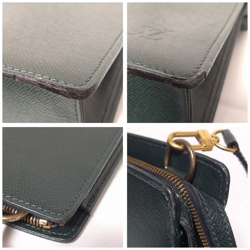 Louis Vuitton Porte Documents Rosan Taiga Epi Sear 2-Way Handbag