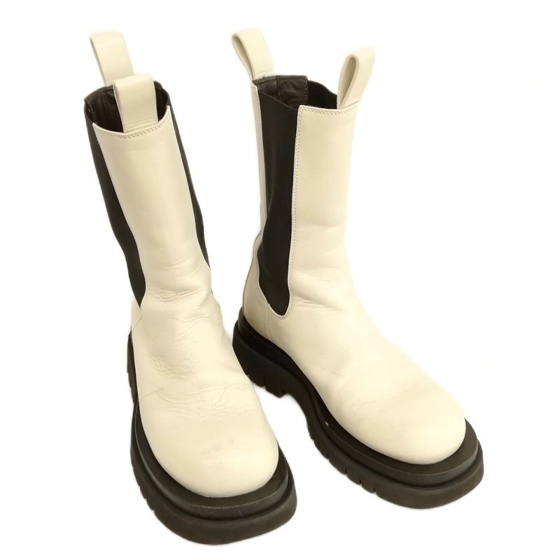 Bottega Veneta the Lug Boots Lug Boots Side Gore Chelsea 39 White