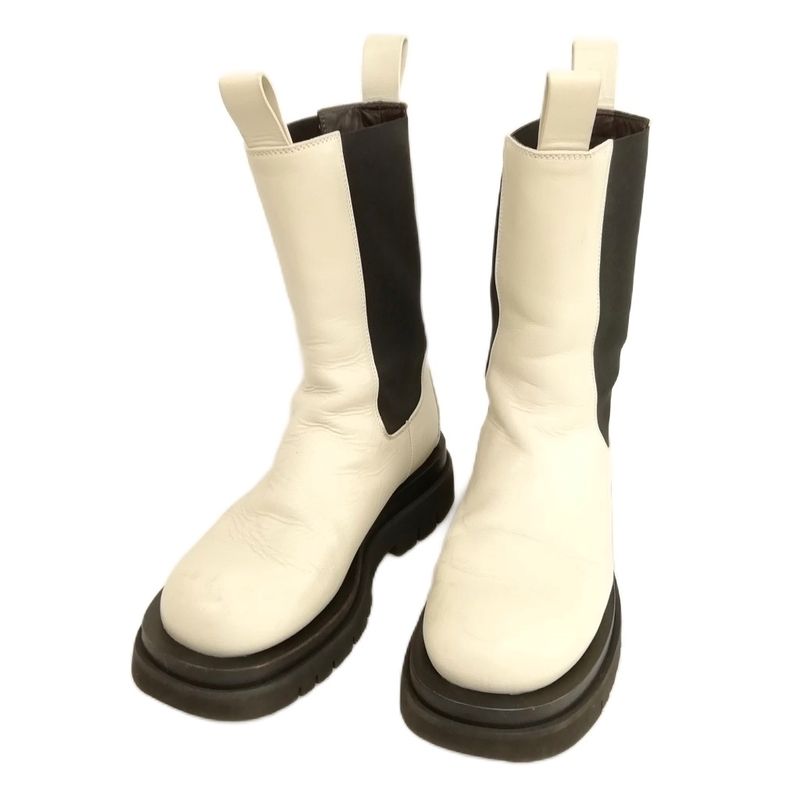 Bottega Veneta the Lug Boots Lug Boots Side Gore Chelsea 39 White