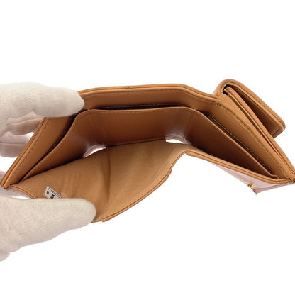 Chanel | Chanel 19 D'isneuf Matelasse Tri-fold Lambskin Compact Wallet | Brown