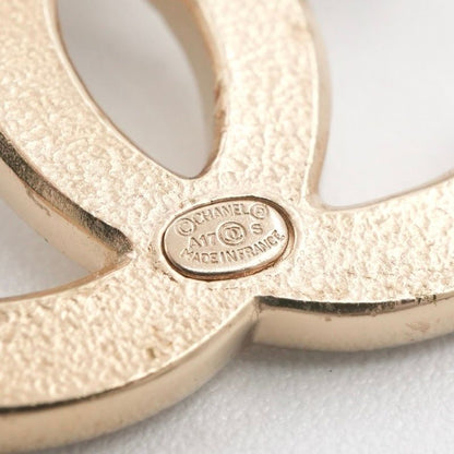 Chanel Earrings Earring Gold Coco Mark Rhinestone