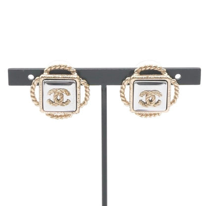 Chanel Earrings Earring Gold Silver Coco Mark