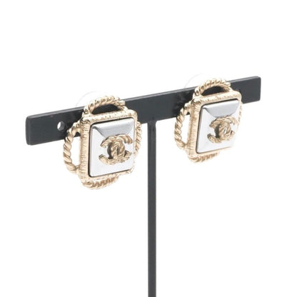 Chanel Earrings Earring Gold Silver Coco Mark