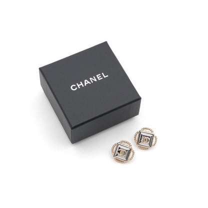 Chanel Earrings Earring Gold Silver Coco Mark