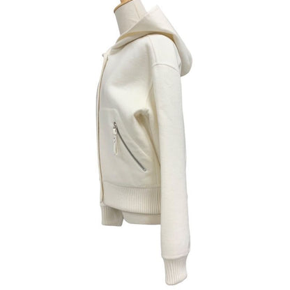 Hermes Outer Hoodie Blouson Jacket Cashmere White