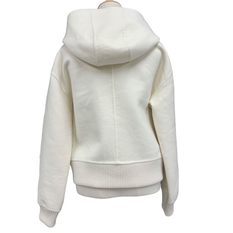 Hermes Outer Hoodie Blouson Jacket Cashmere White