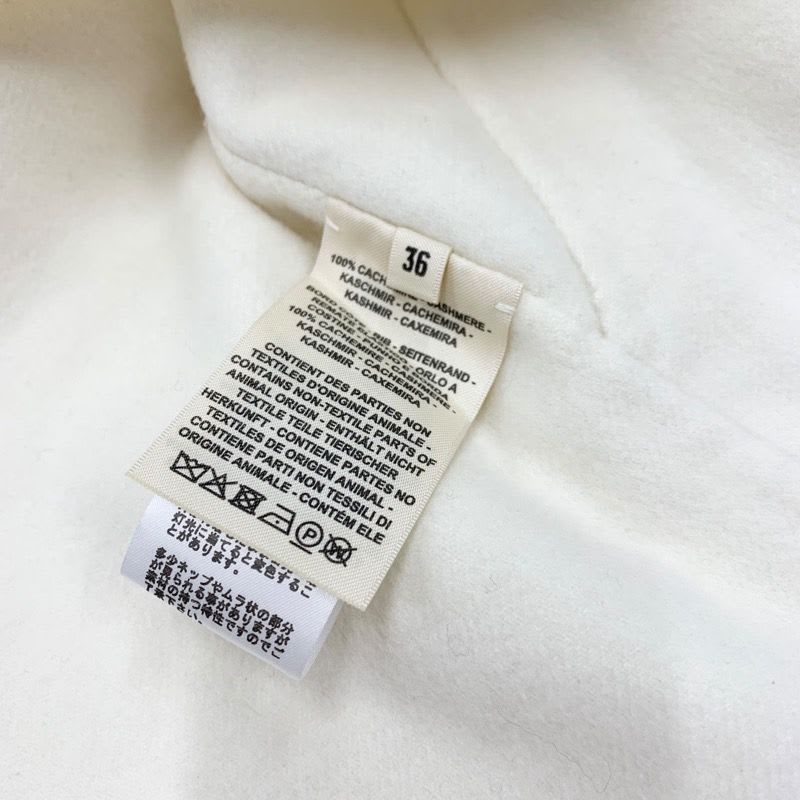 Hermes Outer Hoodie Blouson Jacket Cashmere White