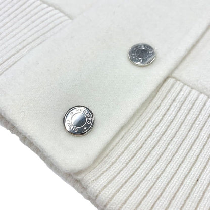 Hermes Outer Hoodie Blouson Jacket Cashmere White