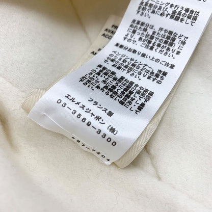 Hermes Outer Hoodie Blouson Jacket Cashmere White