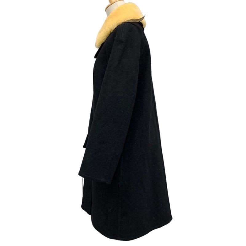 Louis Vuitton Outer Coat Monogram Wool Black