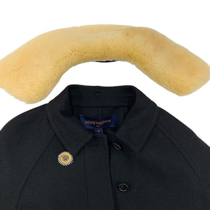 Louis Vuitton Outer Coat Monogram Wool Black