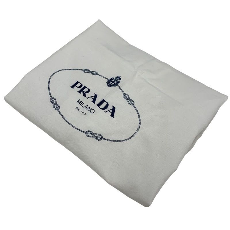 Prada Hat Soft Padded Nappa Leather Triangle Bucket Black