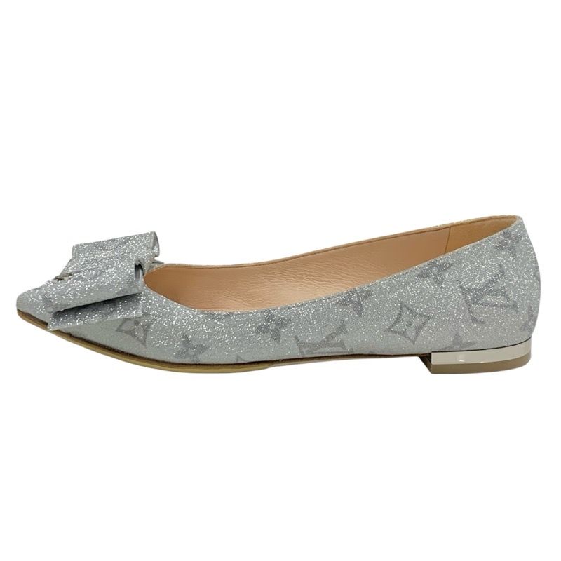Louis Vuitton Blossom Line Flat Shoes Ballet Shoes Ballerina Monogram Ribbon