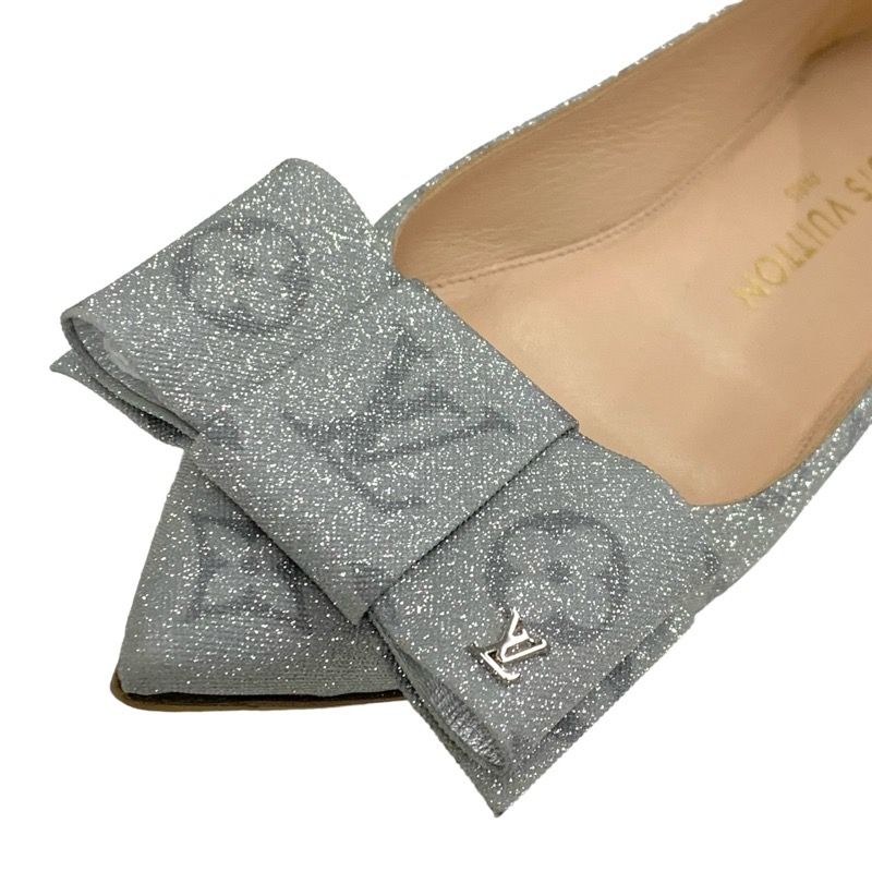 Louis Vuitton Blossom Line Flat Shoes Ballet Shoes Ballerina Monogram Ribbon