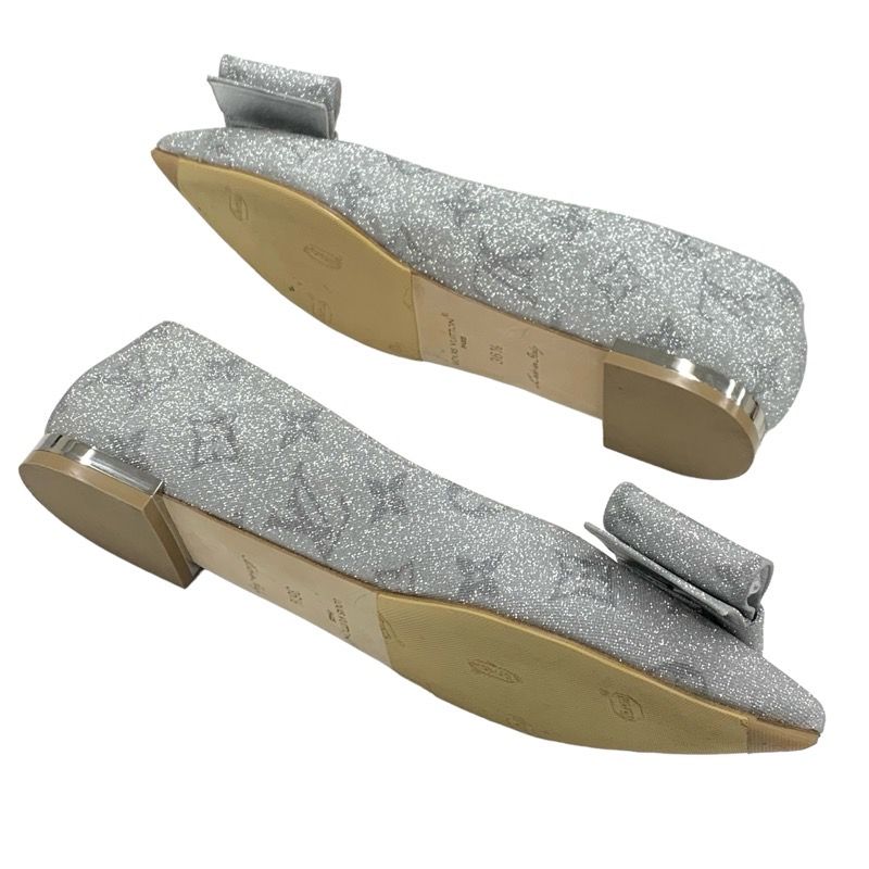 Louis Vuitton Blossom Line Flat Shoes Ballet Shoes Ballerina Monogram Ribbon