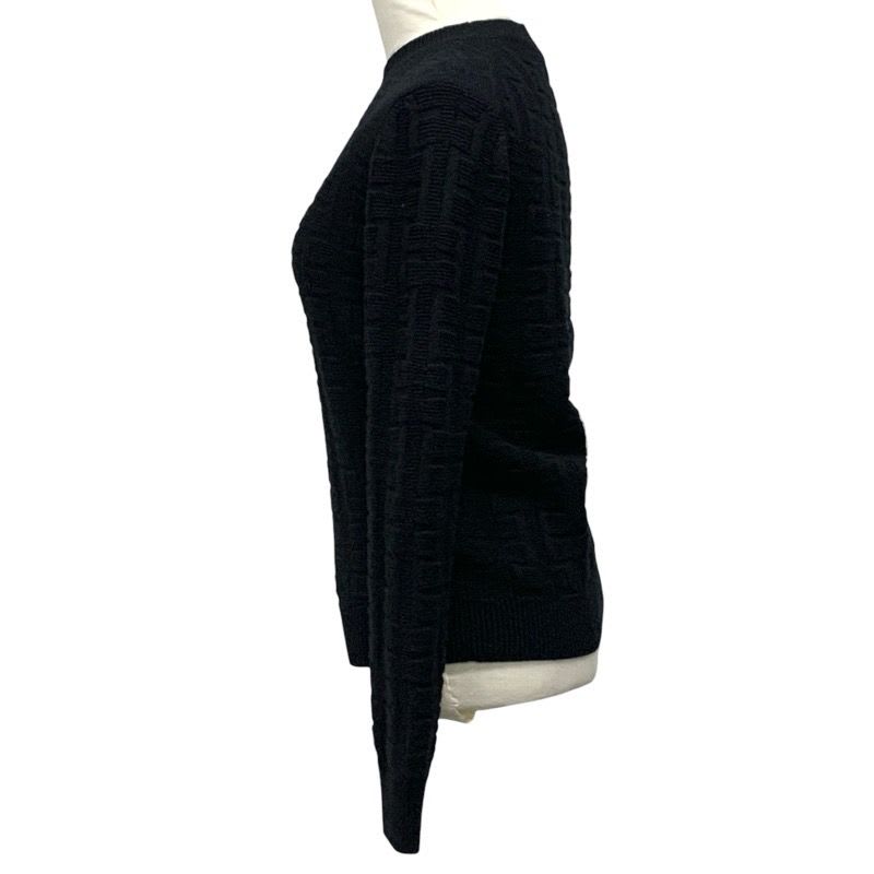 Hermes Top Wool Black Knit Sweater