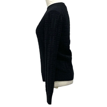 Hermes Top Wool Black Knit Sweater