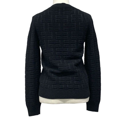 Hermes Top Wool Black Knit Sweater