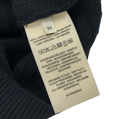 Hermes Top Wool Black Knit Sweater