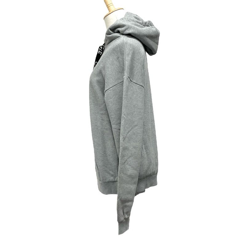 Celine Top Cotton Gray Logo Loose Hoodie