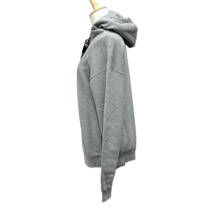 Celine Top Cotton Gray Logo Loose Hoodie