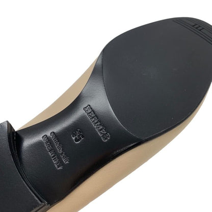 Hermes Royal Loafer Leather Shoes Leather Unused Moccasins Flat Shoes Hhardware