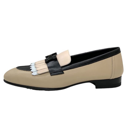 Hermes Royal Loafer Leather Shoes Leather Unused Moccasins Flat Shoes Hhardware