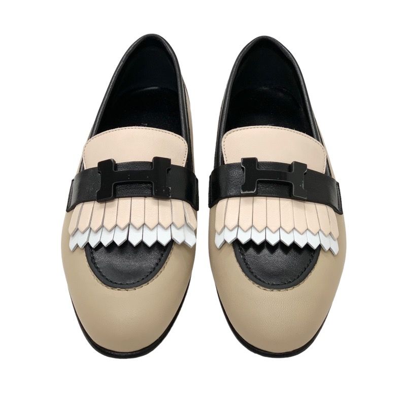 Hermes Royal Loafer Leather Shoes Leather Unused Moccasins Flat Shoes Hhardware