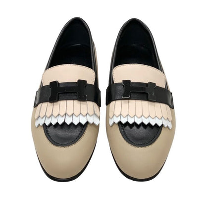 Hermes Royal Loafer Leather Shoes Leather Unused Moccasins Flat Shoes Hhardware