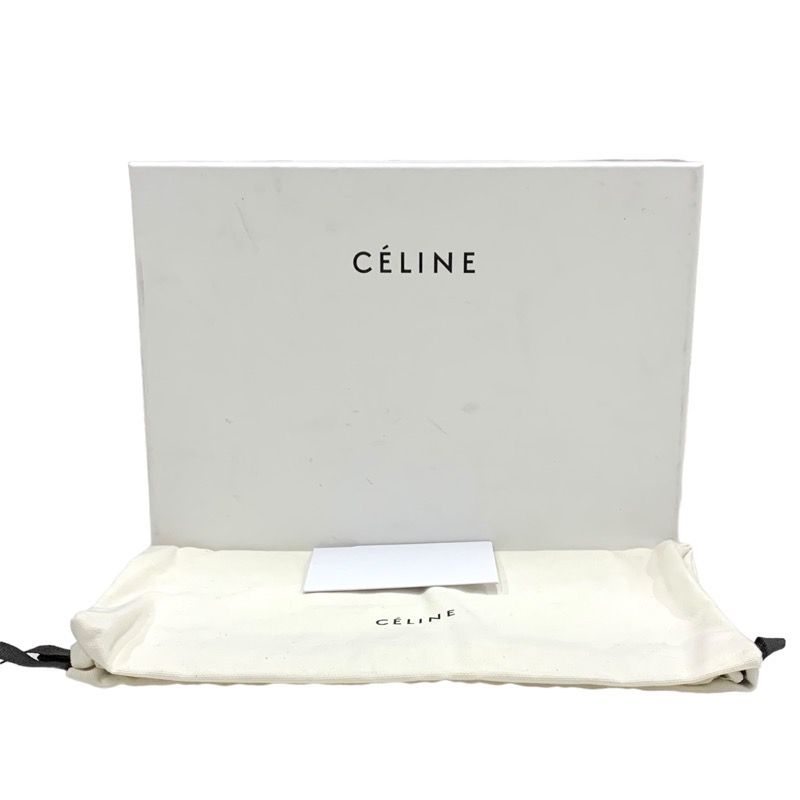 Celine Loafers Leather Shoes Leather Black Unused