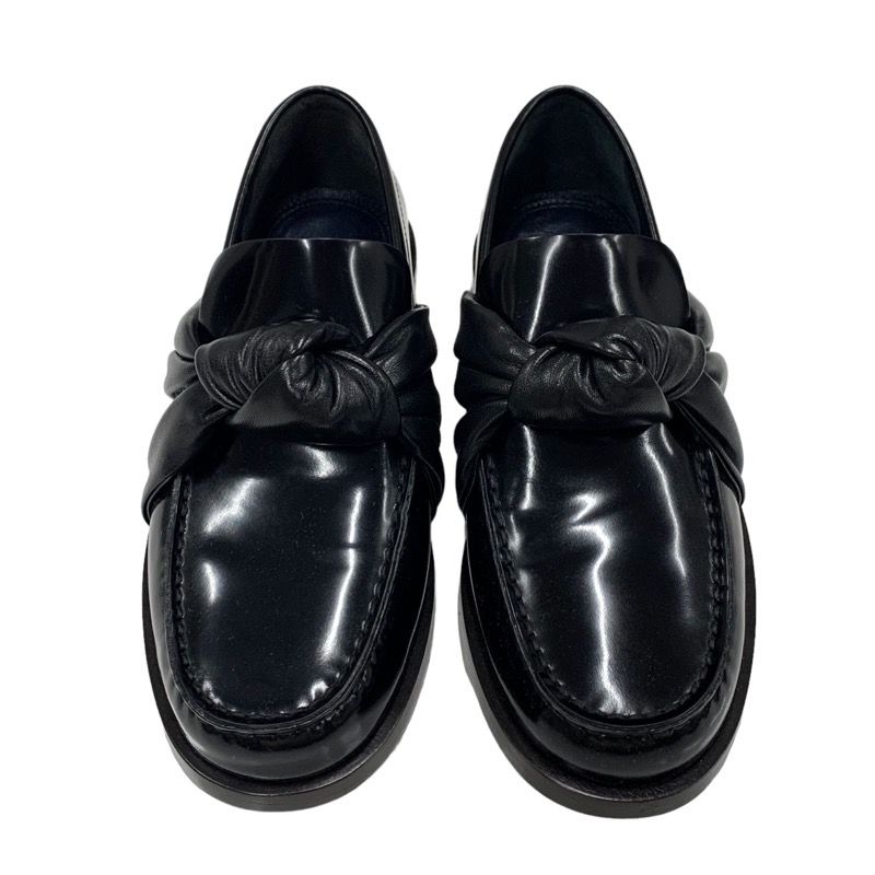 Celine Loafers Leather Shoes Leather Black Unused