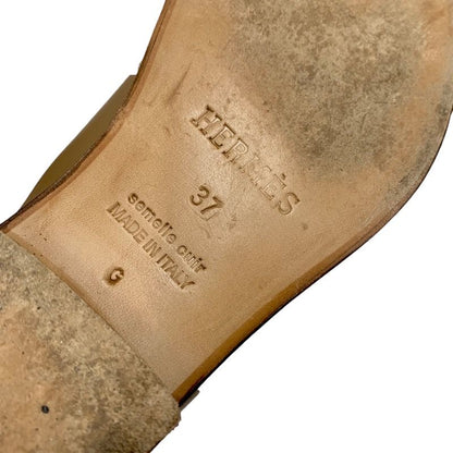 Hermes Jumping Boots Long Boots Shoes Kelly Hardware Leather Brown