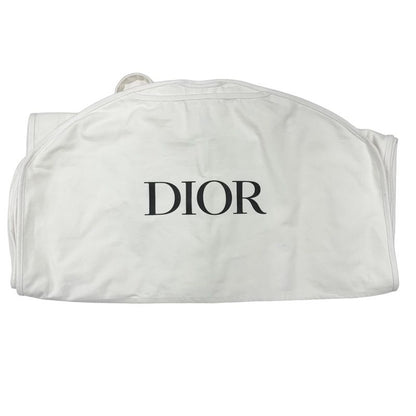 Christian DIOR Dress Front Zip Hoodie Short Sleeve Navy White