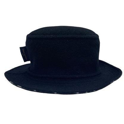 Louis Vuitton Bob Carey On Monogram Hat Wool Black White Bucket Reversible