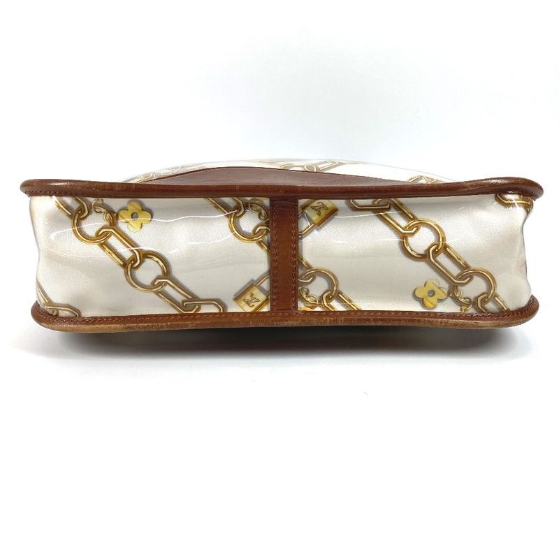 Louis Vuitton Shoulder Bag Musette M95158 Vinyl Leather White