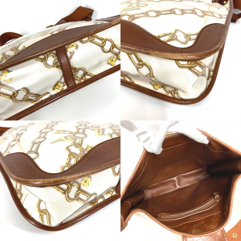 Louis Vuitton Shoulder Bag Musette M95158 Vinyl Leather White