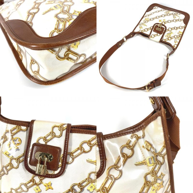 Louis Vuitton Shoulder Bag Musette M95158 Vinyl Leather White