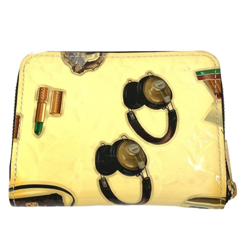 Louis Vuitton Coin Case Zippy Purse Patent Leather Black