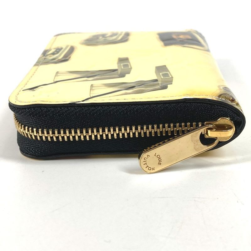 Louis Vuitton Coin Case Zippy Purse Patent Leather Black