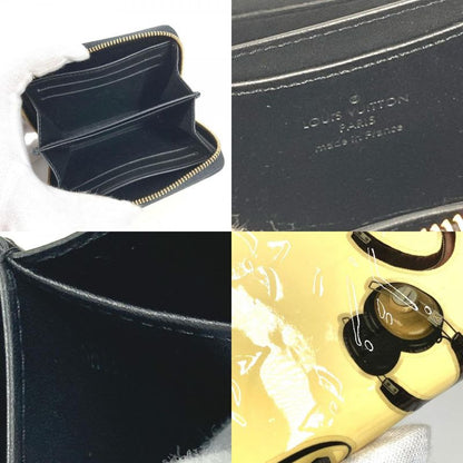 Louis Vuitton Coin Case Zippy Purse Patent Leather Black