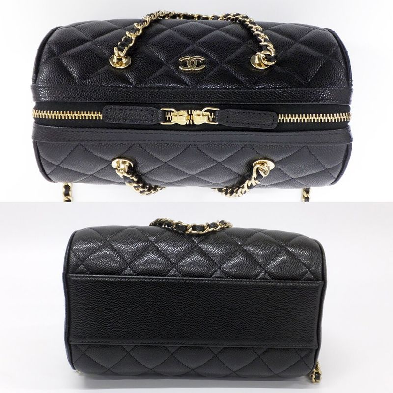 Chanel Mini Boston Chain Shoulder - Matelasse Ap4474 Chien Pangold