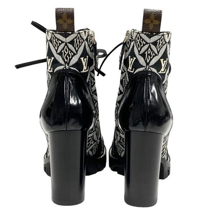 Louis Vuitton Star Trail Line Boots Short Boots Shoes Leather Canvas Black