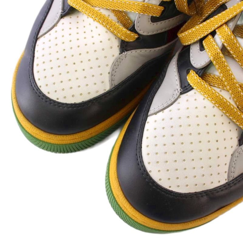 Gucci Basket Sneakers Basketball Shoes High Cut Interlocking G Logo 8.5 27.5cm