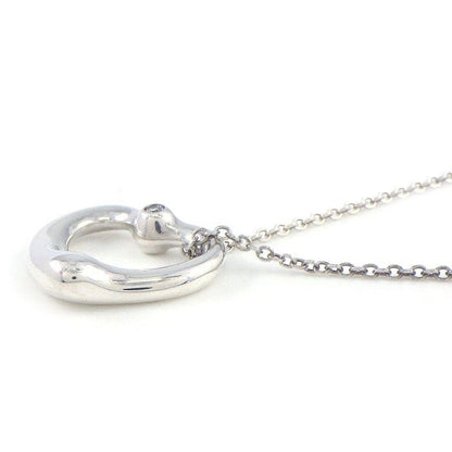Tiffany & Co Necklace Open Heart 2 Point Diamond SV 925