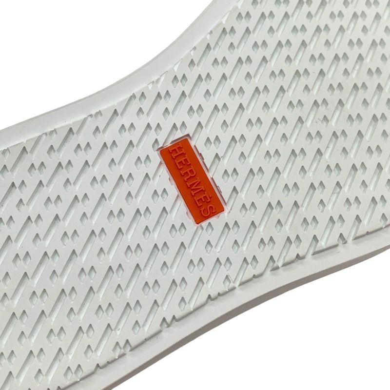 Hermes Day Sneakers Shoes Suede Shearling Brown Unused Kelly Buckle