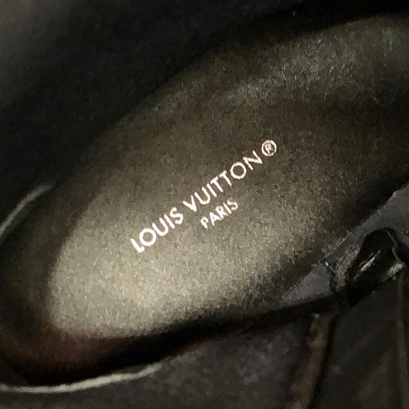 Unused Louis Vuitton Boots Long Boots Flags Line Logo Leather Multicolor